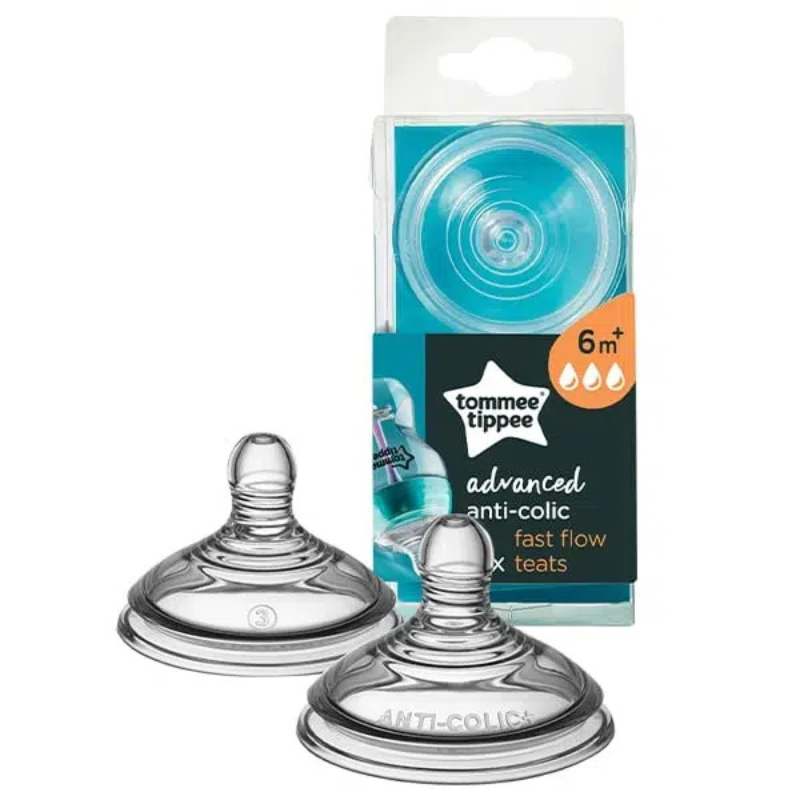 xx PACK DE 2 TETINES DEBIT RAPIDE – TOMMEE TIPPEE- 6 m+
