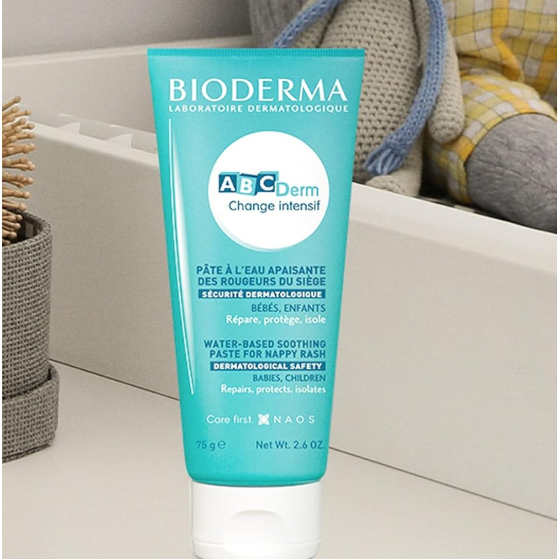 Pâte à eau réparatrice - BIODERMA - ABCDERM CHANGE INTENSIF - 75g -