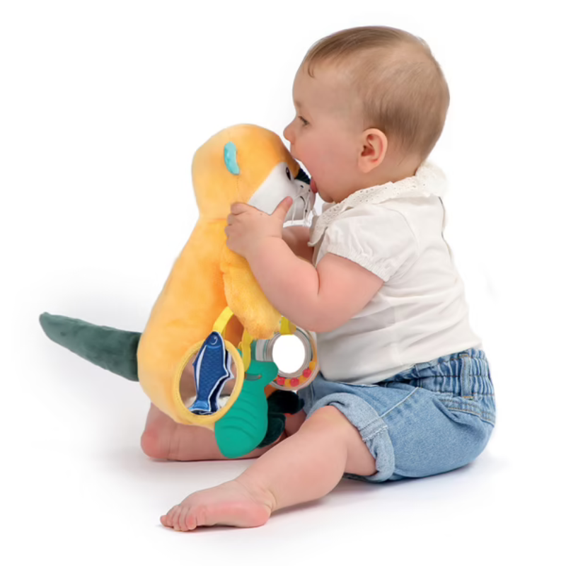 Peluche d'activités maman loutre
