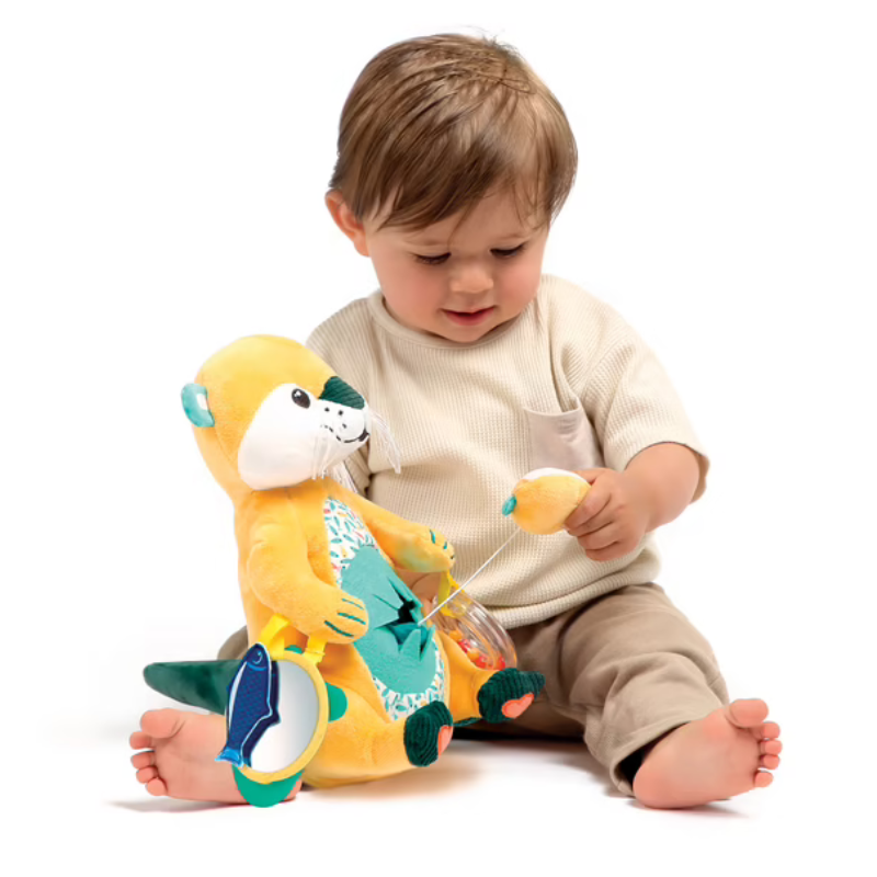 Peluche d'activités maman loutre