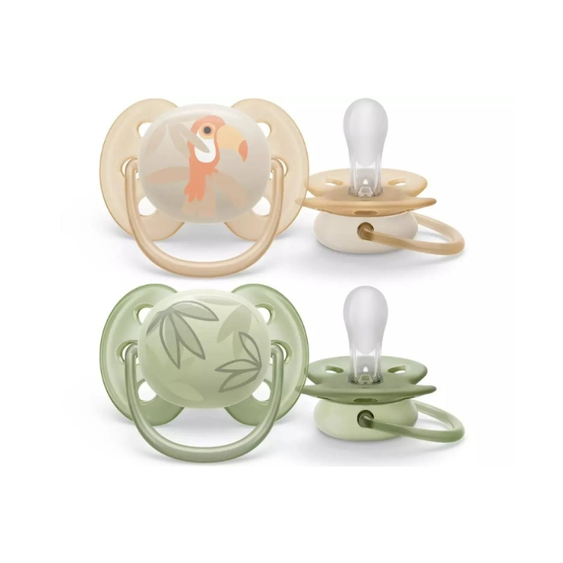 xx Philips Avent 2 Sucettes Ultra Soft 0-6 mois Garçon