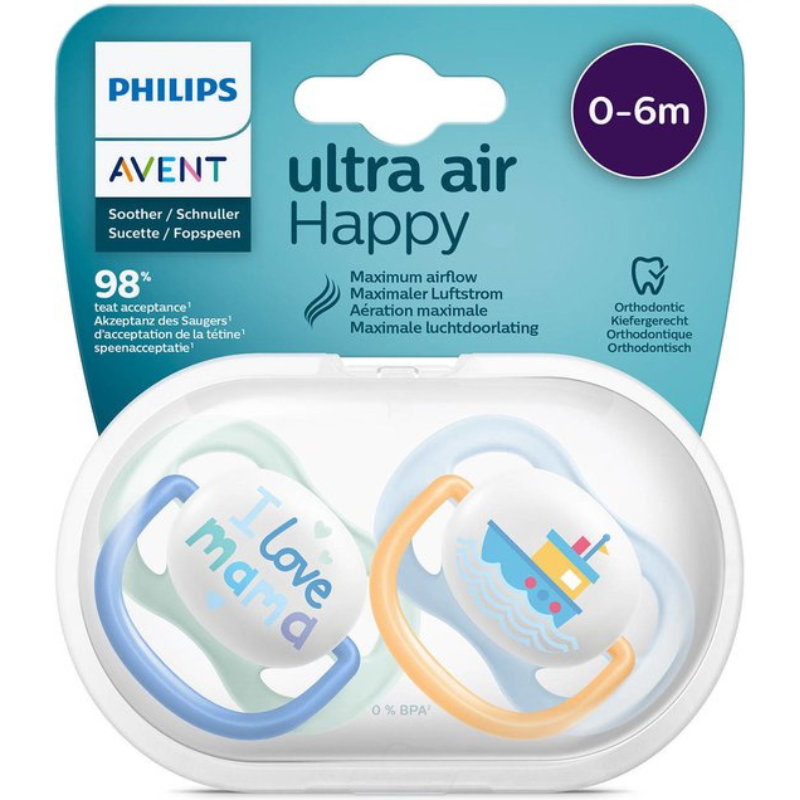 xx Philips Avent air ultra Sucette - 0-6 mois - 2 pièces