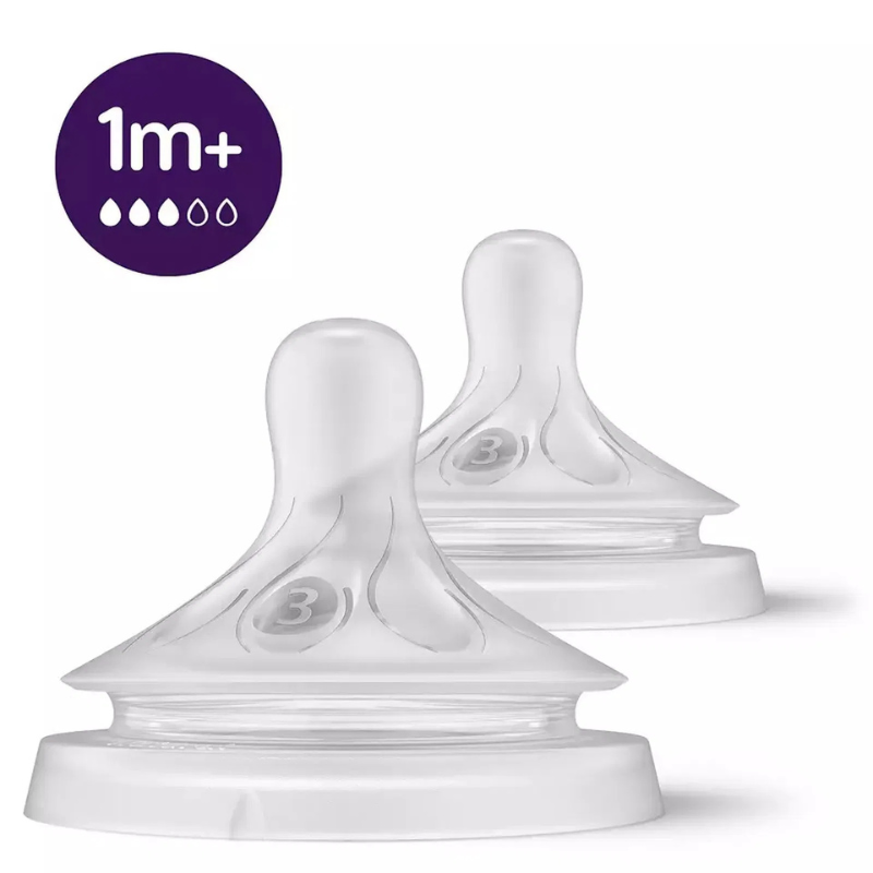Philips Avent Lot de 2 Tétines Natural Response 1M+