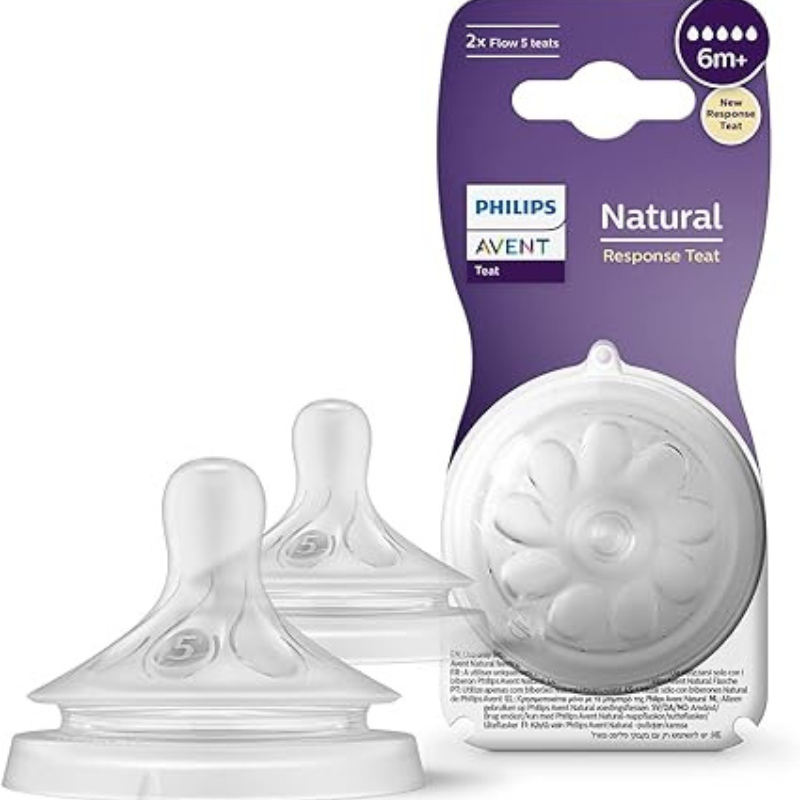 xx Philips Avent Lot de 2 Tétines Natural Response 6M+ - Flux 5