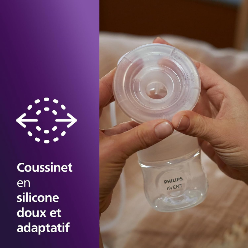 Philips Avent - Tire-lait électrique double, qualité hospitalière et moteur rechargeable, inspiré par la tétée naturelle de bébés