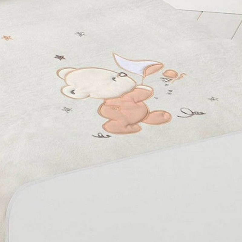 Pielsa Couverture pielsa brodée beige 6224