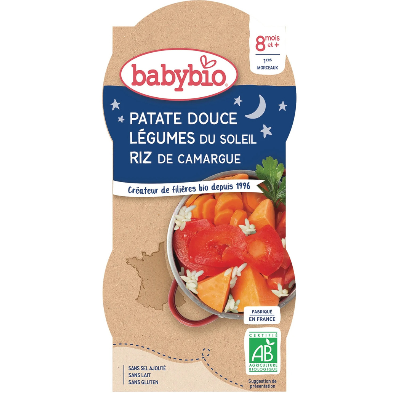 xx Plat bébé dès 8 mois Légumes du soleil BABYBIO