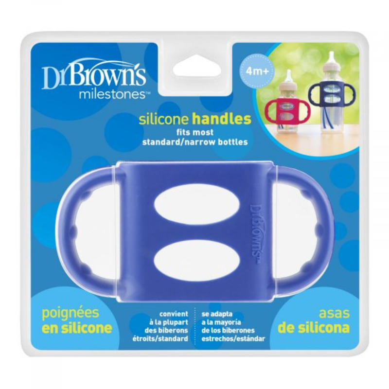 xx Poignées En Silicone Dr. Brown’s WN Bleu