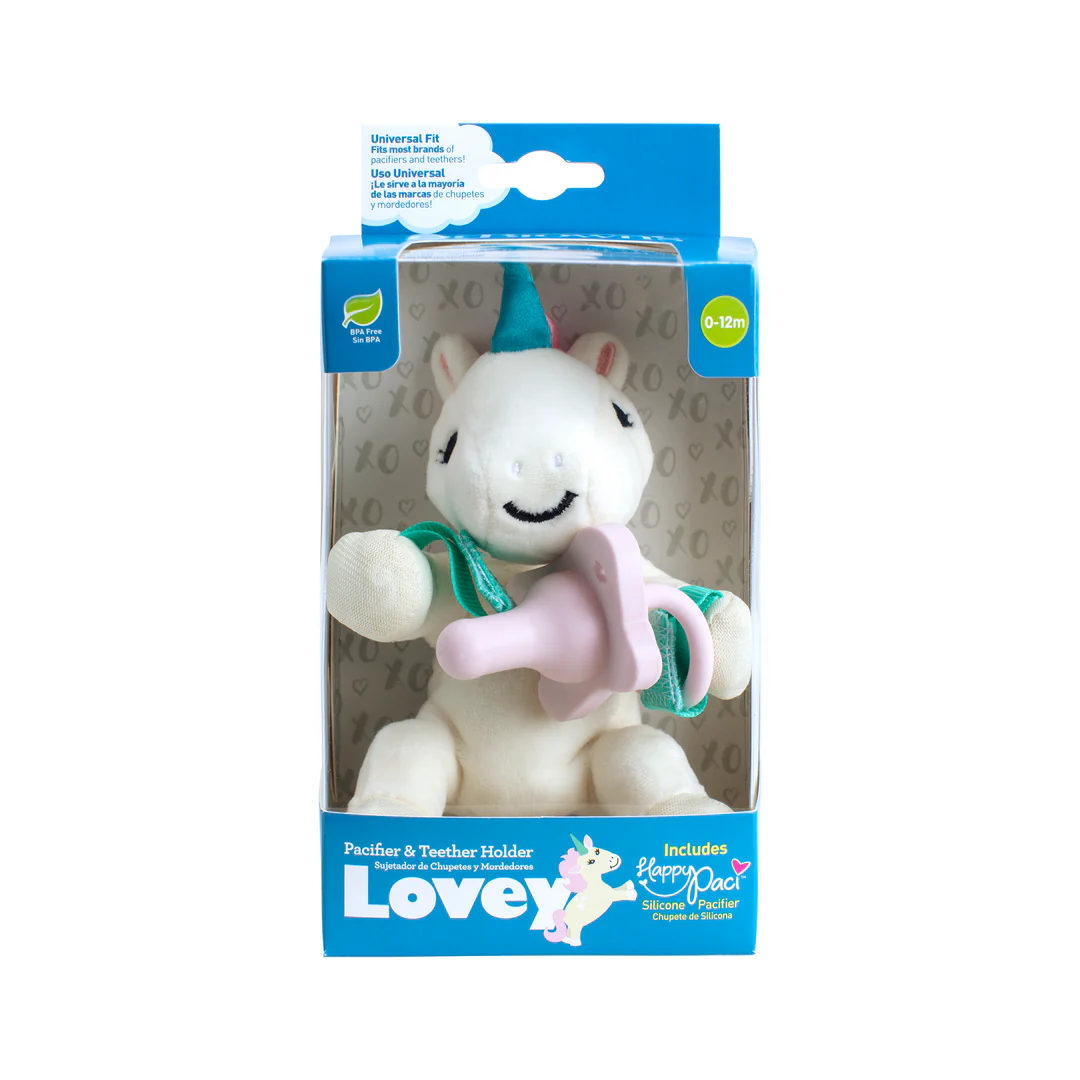 xx Porte-tétine et anneau de dentition Dr. Brown's® Lovey, licorne