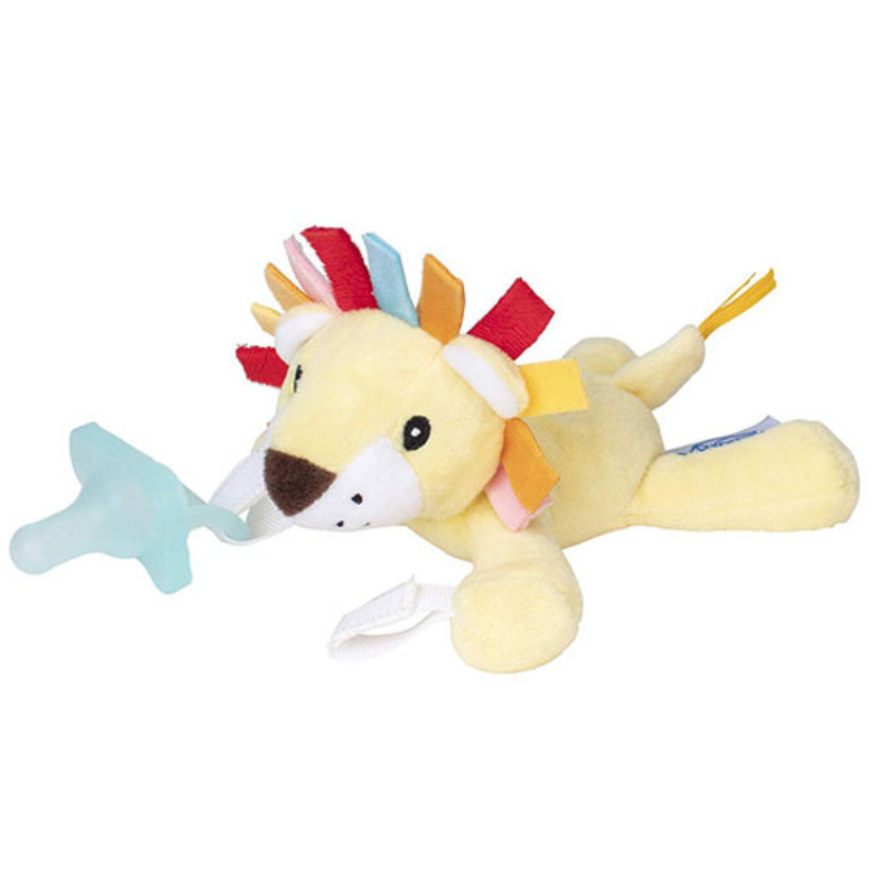 Porte-tétine et anneau de dentition Dr. Browns Lovey, motif lion et bleu sarcelle, 0 mois et plus