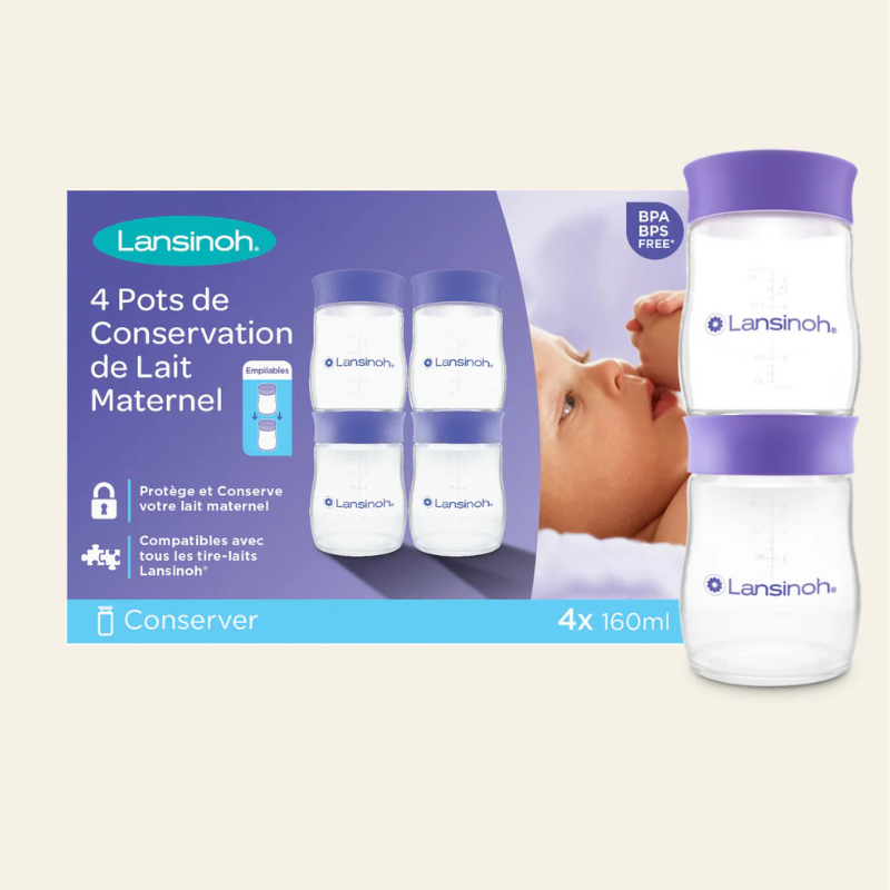xx Pots de conservation de lait maternel  4 x 160 ml