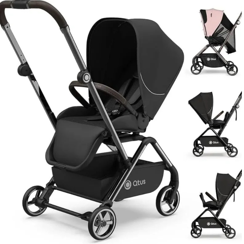 POUSSETTE OWL PREMIUM 360° NOIR – QTUS