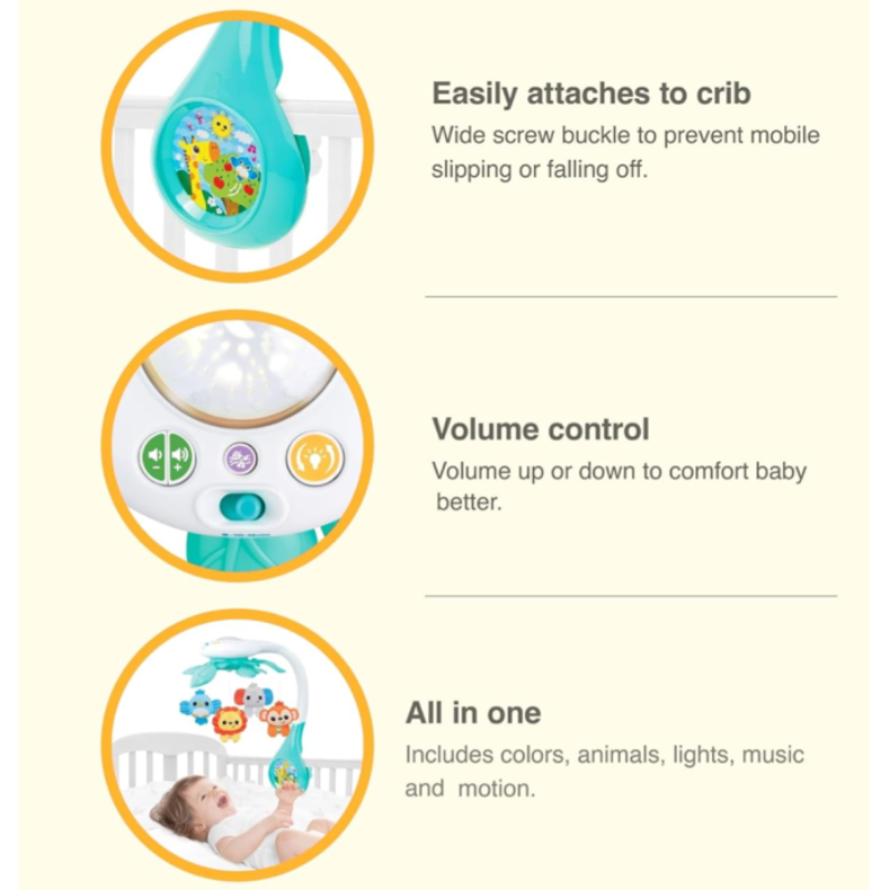 Projecteur mobile d'animaux de la jungle - winfun