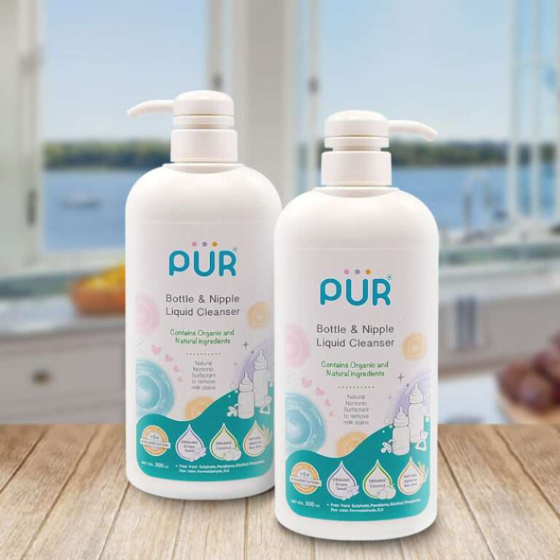 Pür Détergent vaisselle bébé - Liquide de nettoyage des biberons et tétines 500ml