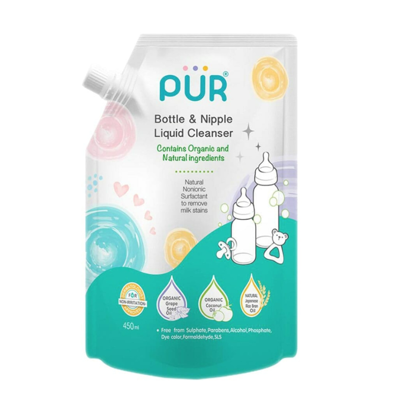 PUR LIQUIDE DE NETTOYAGE BIBERONS ET TETINES 450ML