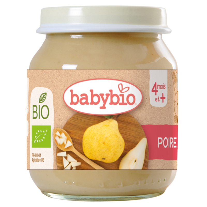 xx Purée de fruits bio Babybio - Poires, 130 g