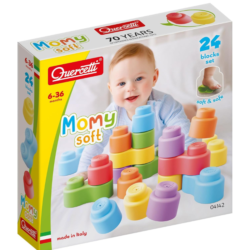 xx Quercetti Leggo Soft 24 Pièces - 6M+