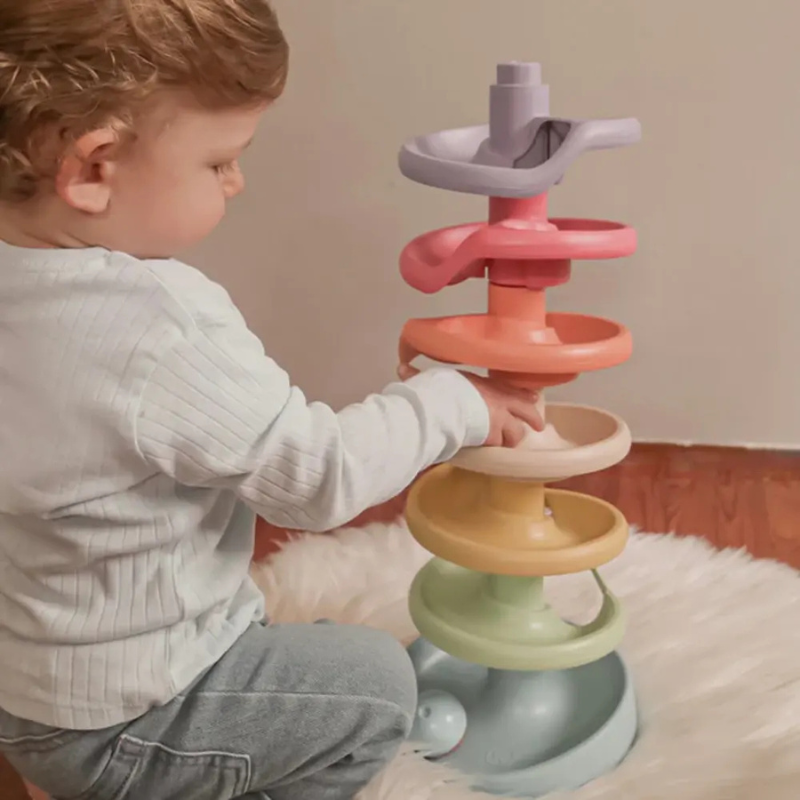 Quercetti Toboggan à Boules Spiral Tower Evo Bio – 12M+