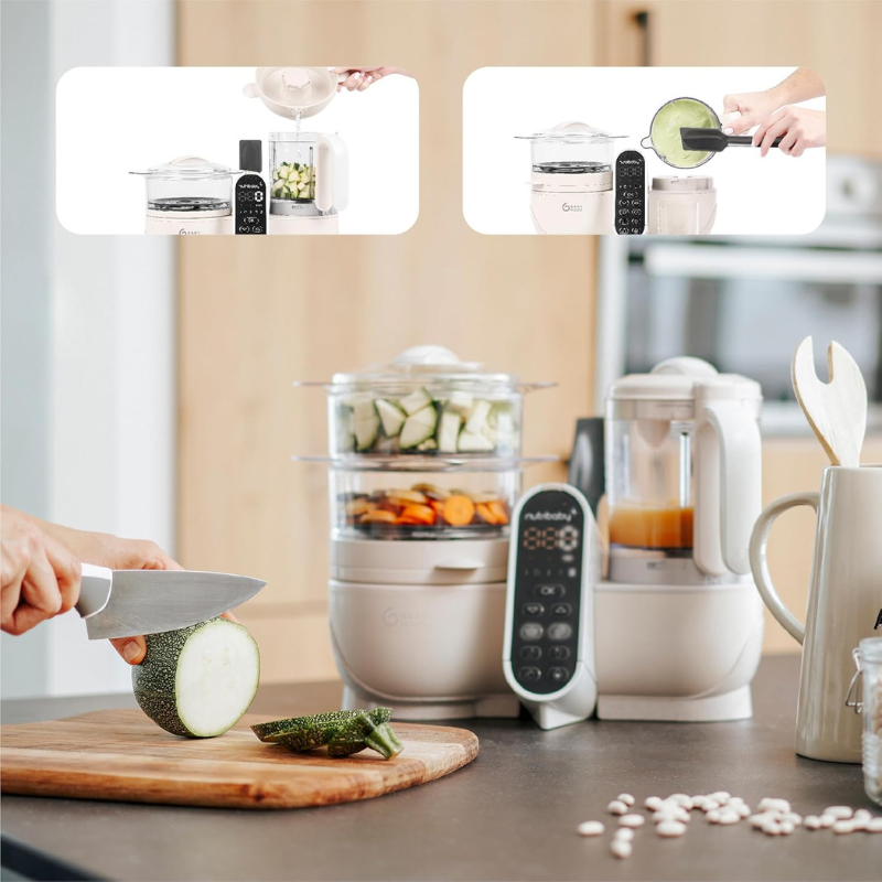 Robot cuiseur nutribaby (+) mineral beige babymoov