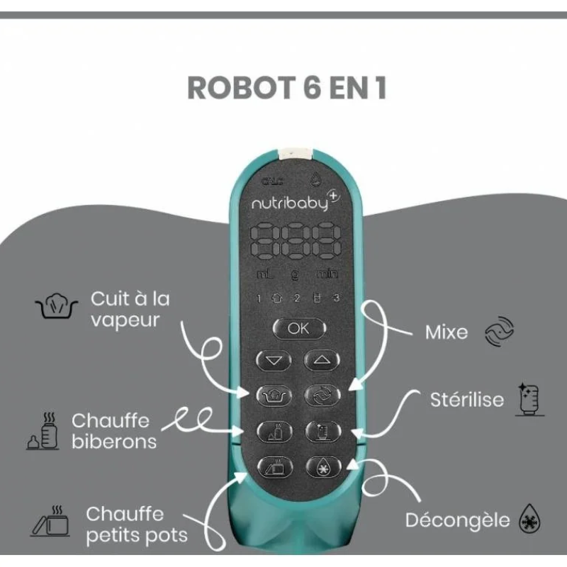 Robot de couture Nutribaby (+) Opal Green Babymoov
