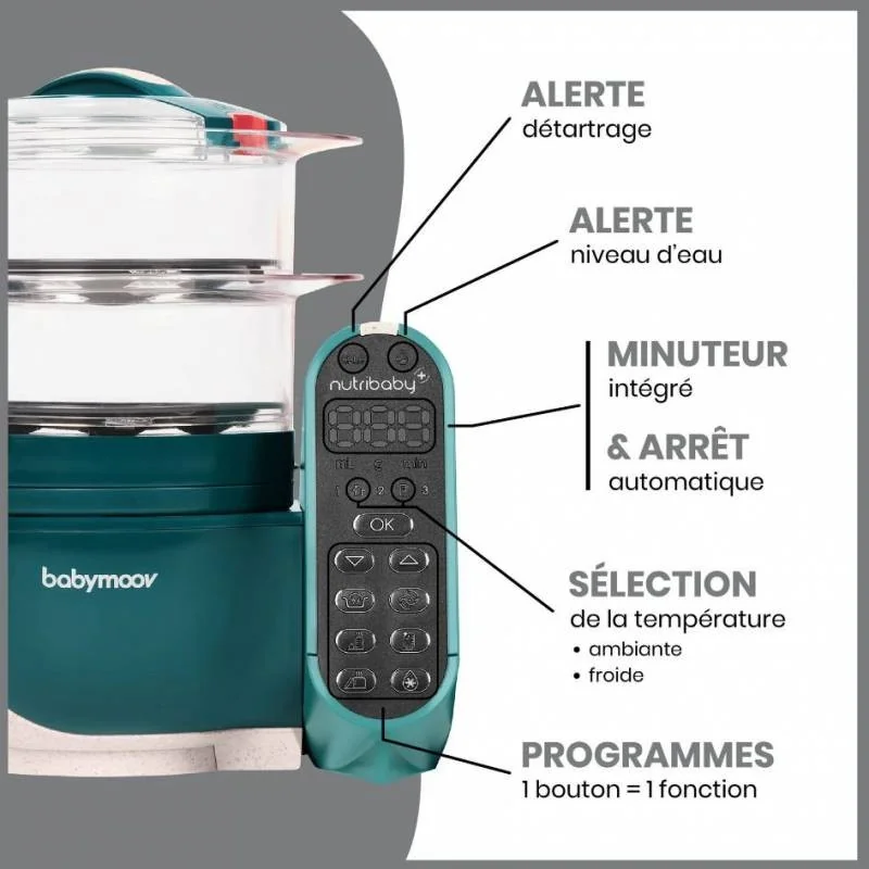 Robot de couture Nutribaby (+) Opal Green Babymoov