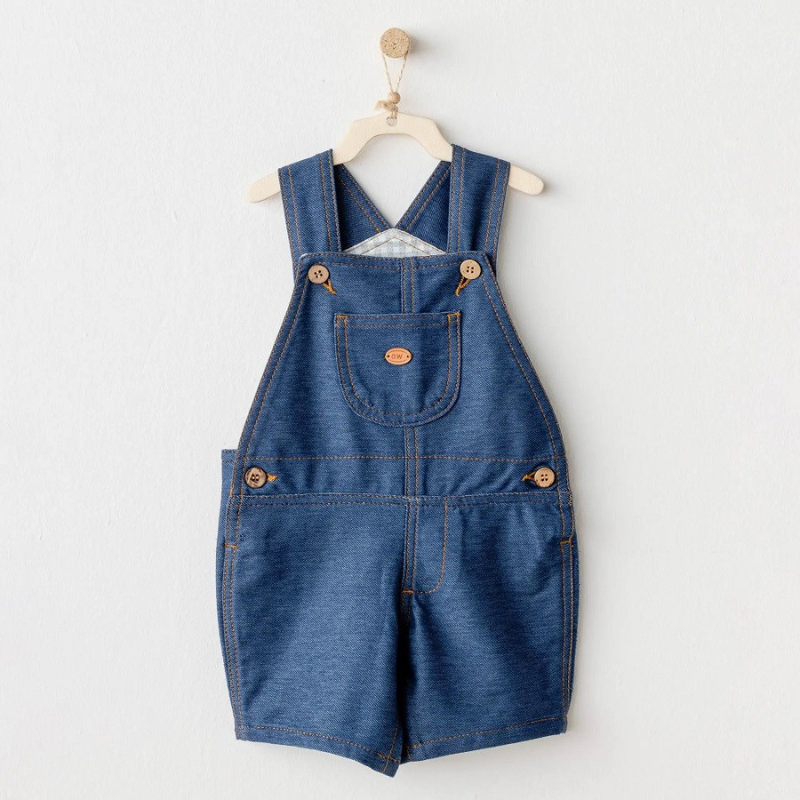 xx Salopette d'été Andywawa pour bébé garçon - Bleu décontracté