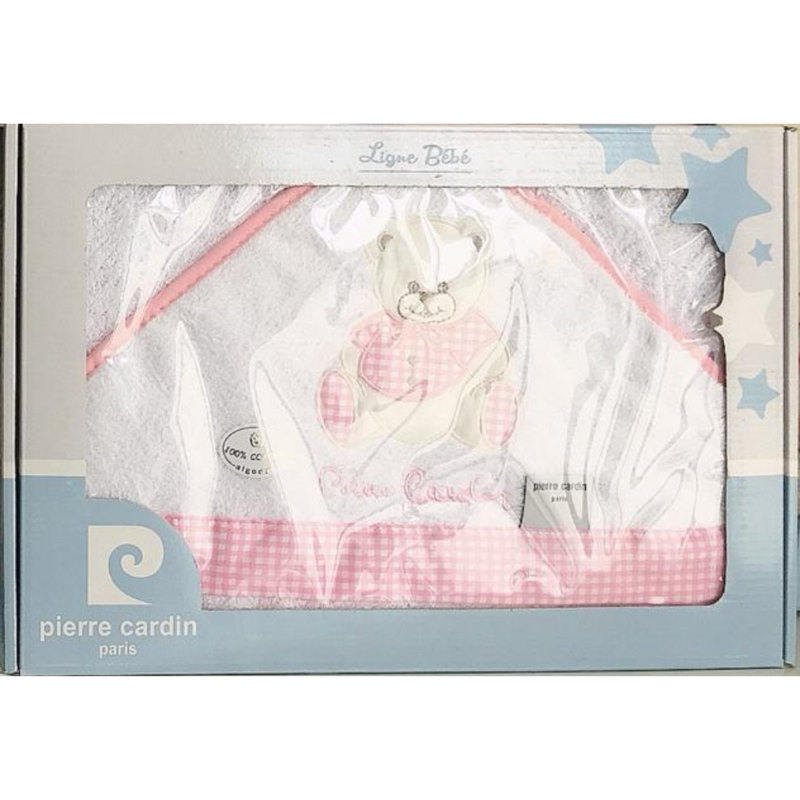 xx Serviette de bain à capuche Ours Rose – Pierre Cardin