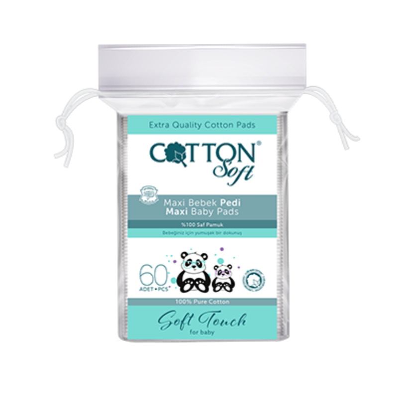 xx Serviettes hygiéniques Maxi en coton doux pour bébé - 60 pièces