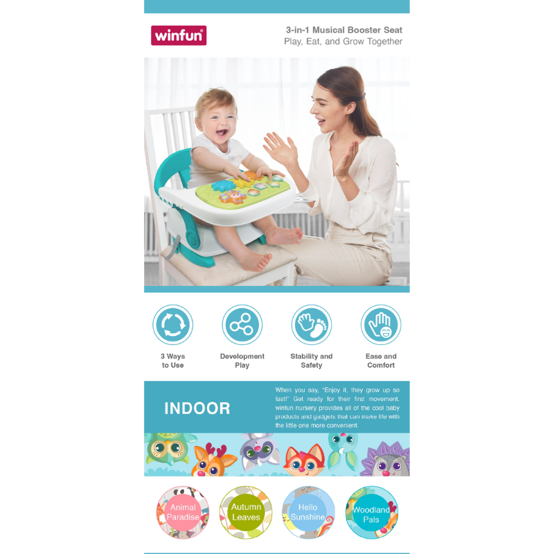 Siège booster musical 3 en 1 - winfun