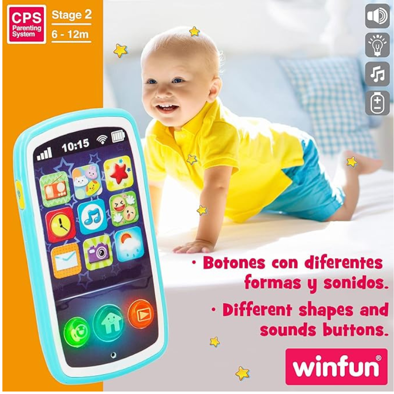 Smartphone pour bébé aux sons amusants - winfun