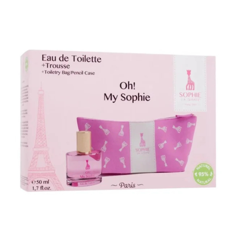 Sophie la Girafe Coffret Eau de toilette 50ml OH MY SOPHIE + Trousse 3ans+