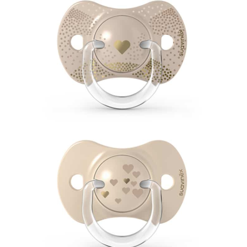 xx Suavinex 2 sucettes Symétriques SX Pro 6-18 mois Taupe