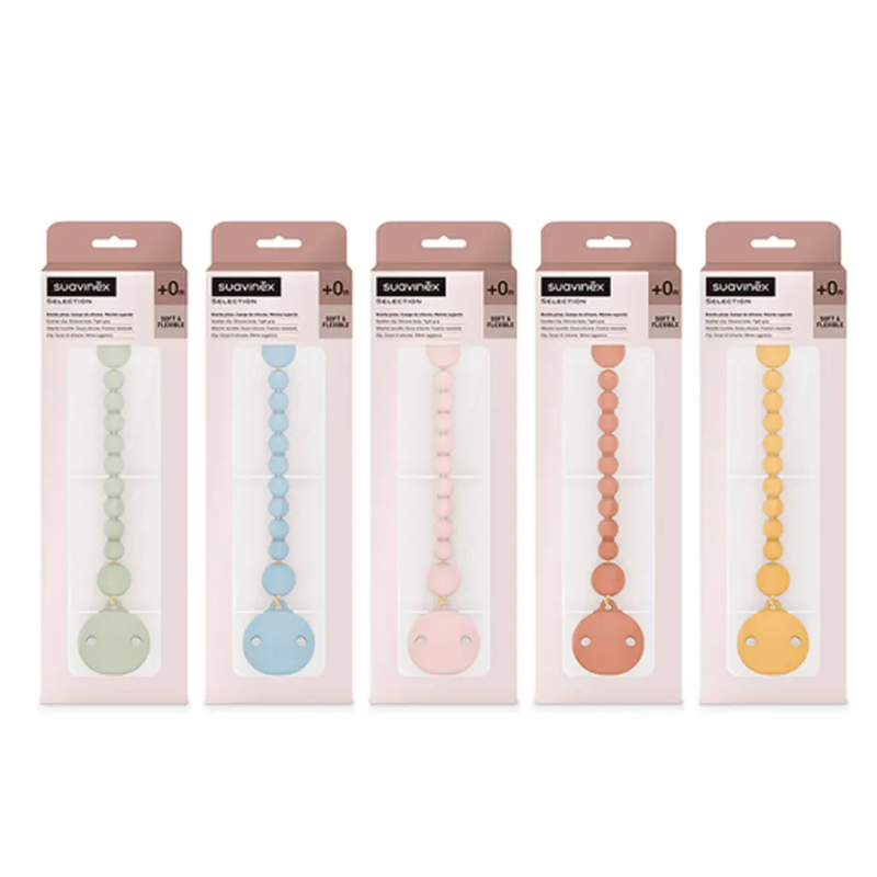 Suavinex Attache Sucette en Silicone 0m+