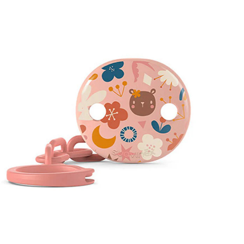 xx Suavinex Attache Sucette Ronde - Forêt Rose