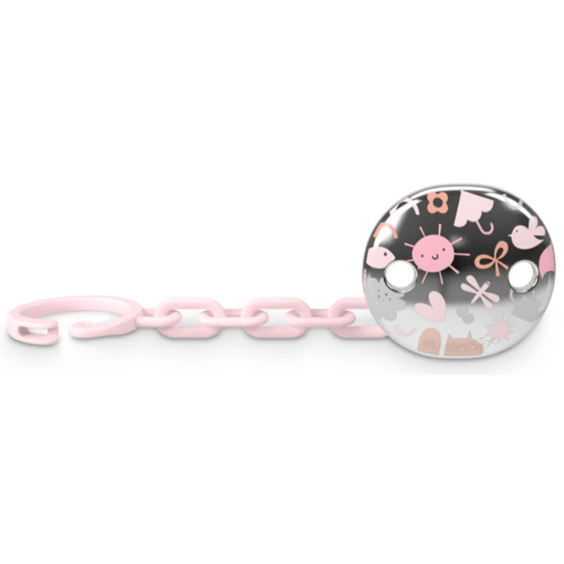 xx Suavinex Attache Sucette Ronde - Rose