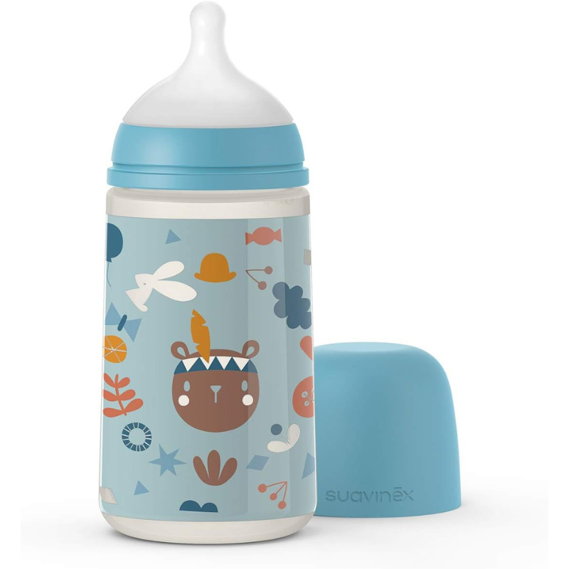 xx Suavinex Biberon avec Tétine SX Pro Blue - 270 ml