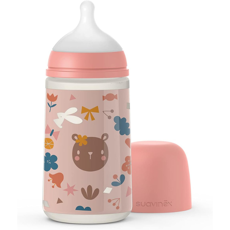 Suavinex Biberon avec Tétine SX Pro Soft Pink - 270 ml