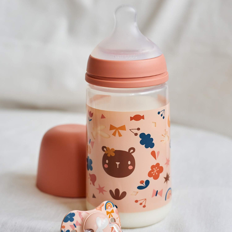 Suavinex Biberon avec Tétine SX Pro Soft Pink - 270 ml