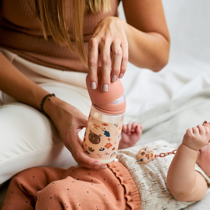 Suavinex Biberon avec Tétine SX Pro Soft Pink - 270 ml