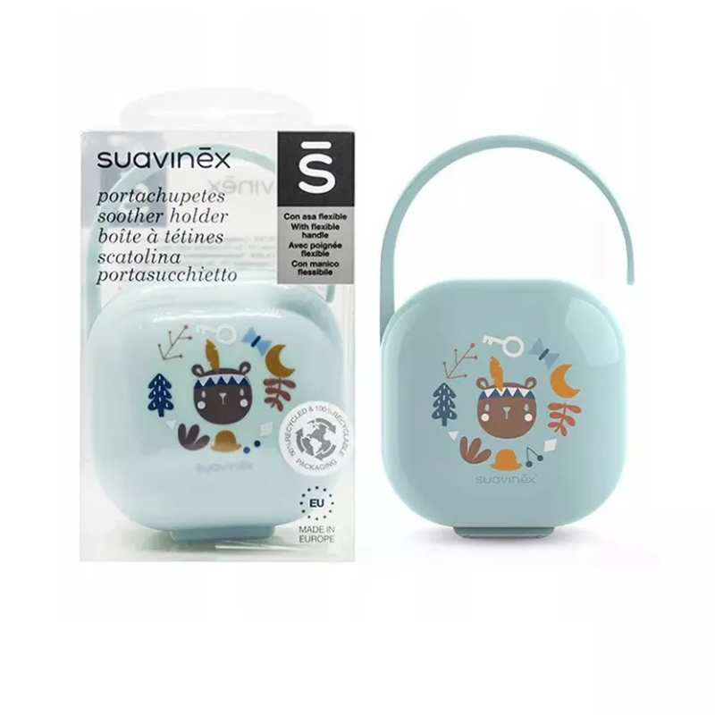 xx Suavinex Boîte à Sucettes avec poignée flexible - Forêt