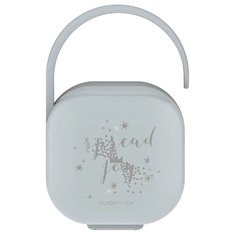 Suavinex Boîte à Sucettes avec poignée flexible - Gris