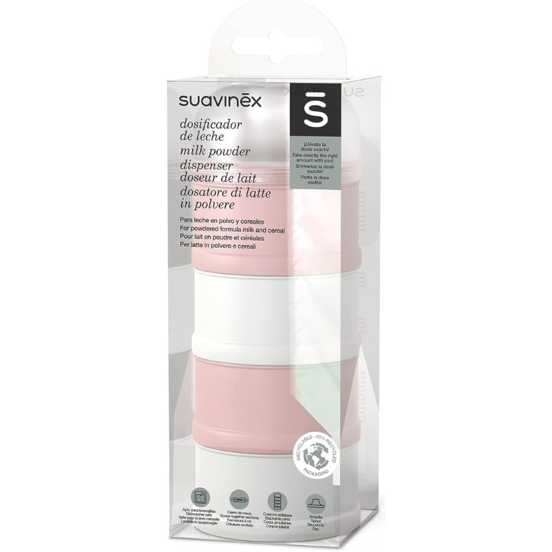 Suavinex Boîte de lait en poudre - Rose