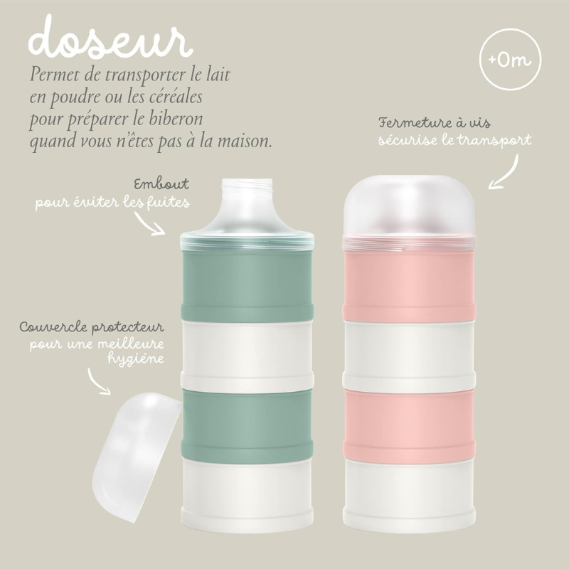 Suavinex Boîte de lait en poudre - Rose