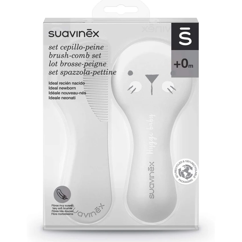 Suavinex Brosse et Peigne - Gris