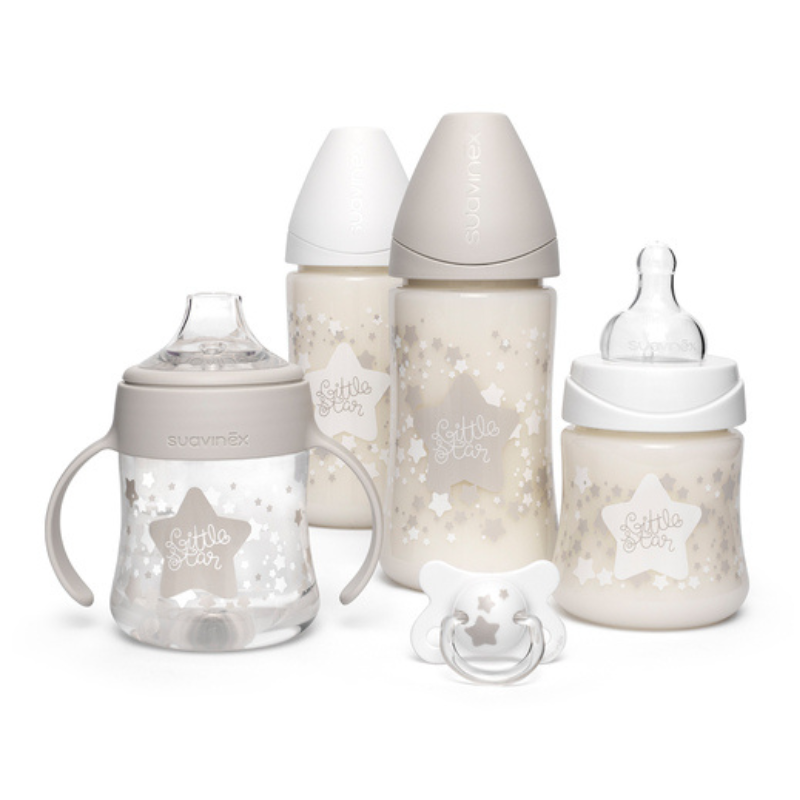 xx Suavinex – Coffret biberon My Essentials blanc/gris