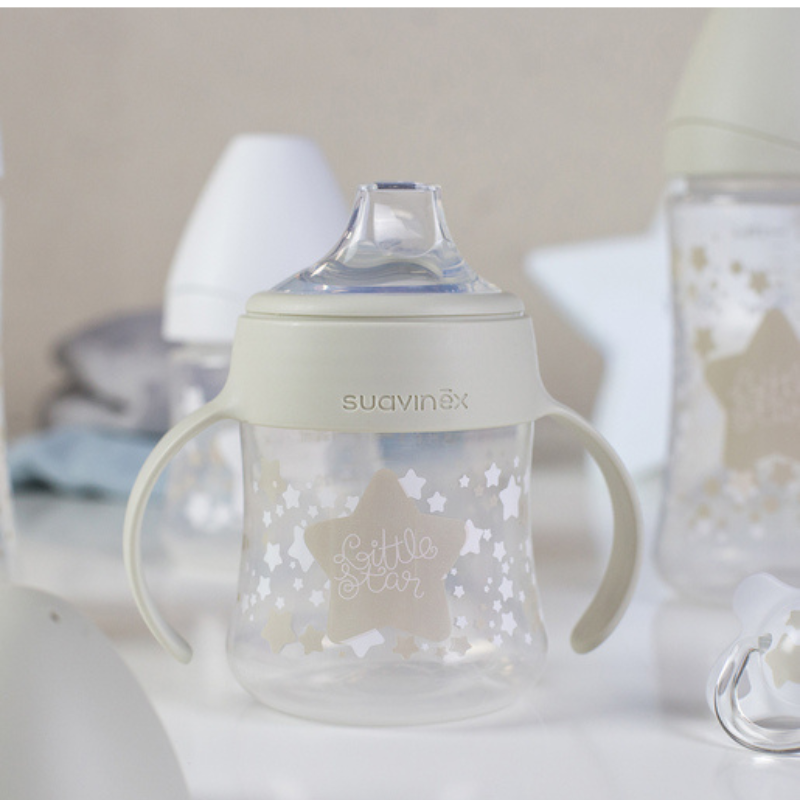 Suavinex – Coffret biberon My Essentials blanc/gris