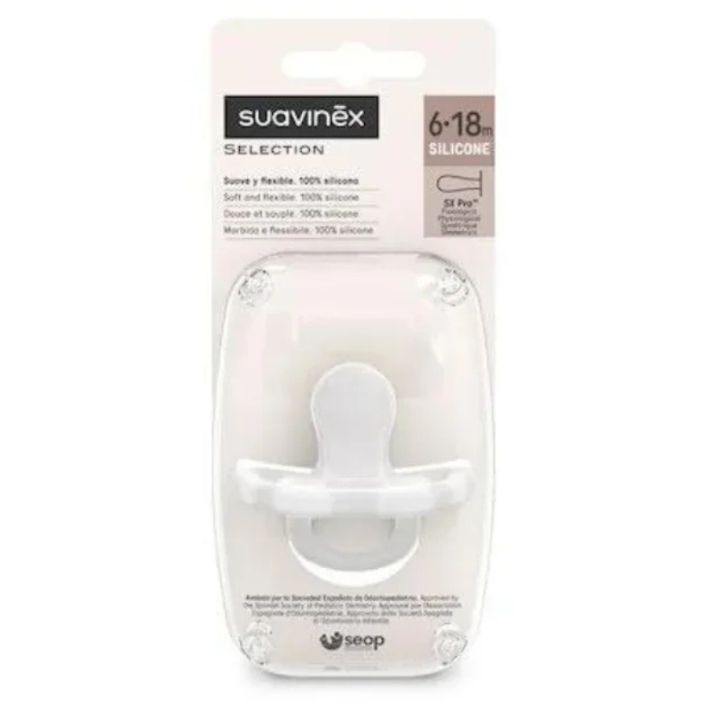 xx Suavinex Sucette anatomique réversible transparent