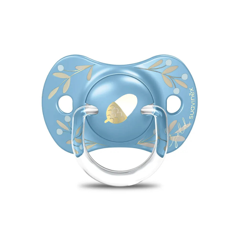 Suavinex Sucette Premium Silicone SX Pro Bleu - Doré - 18M+
