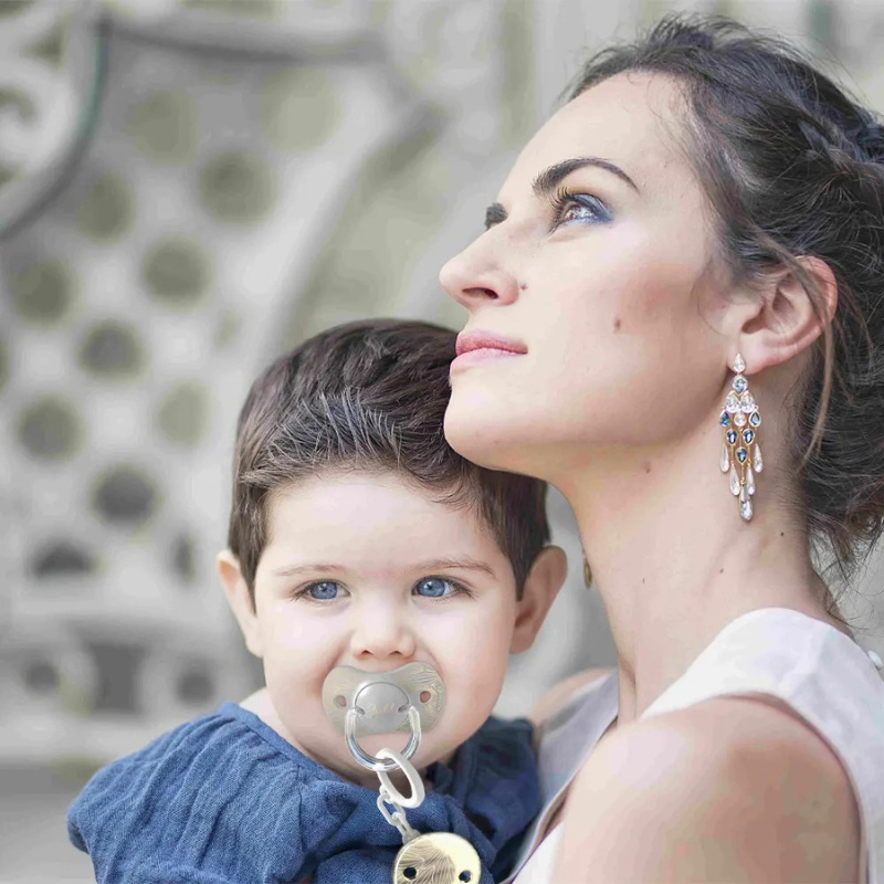 Suavinex Sucette Premium Silicone SX Pro Gris - Doré - 6-18M