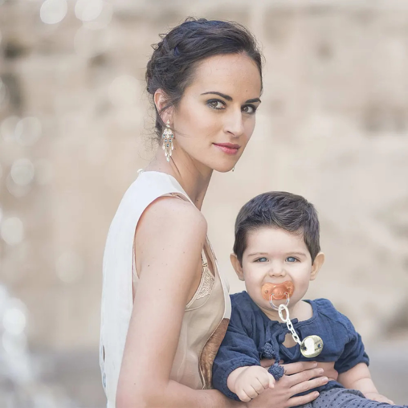 Suavinex Sucette Premium Silicone SX Pro orange - doré - 18M+